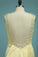 New Arrival Mermaid Boat Neck Prom Dresses Satin With Beads Open Back