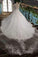 New Arrival Wedding Dresses Lace Up With Appliques And Sequins Scoop Neck Tulle