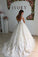 Ball Gown Lace Appliques Tulle Backless Cap Sleeve Wedding Dresses Bridal Dresses WK333