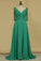 V Neck Mother Of The Bride Dresses Chiffon With Beads And Ruffles A Line