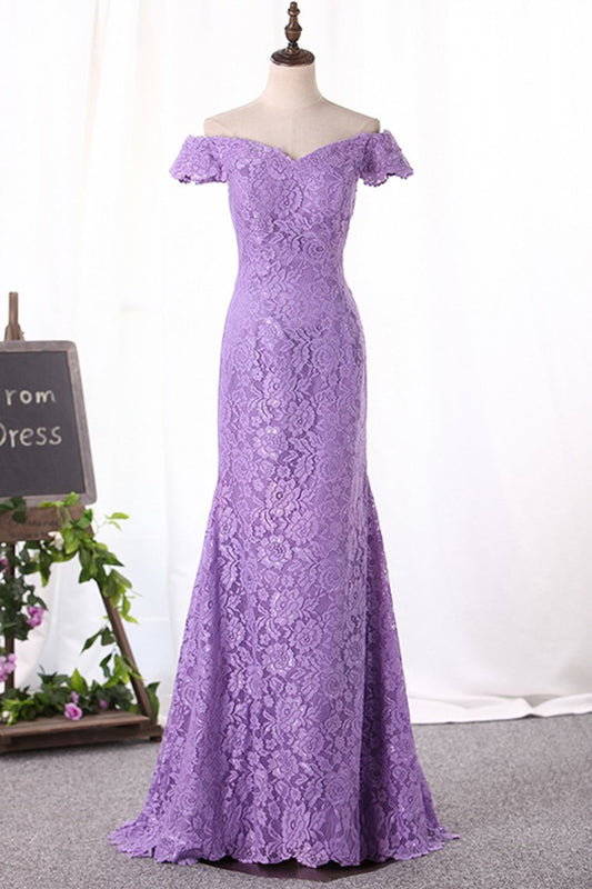 New Arrival Mother Of The Bride Dresses Off The Shoulder Lace Floor Length