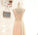 Blush Pink Lace Chiffon Scoop Sleeveless A-Line Zipper Floor-Length Long Bridesmaid Dresses WK34