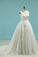 A Line Straps Prom Dress Tulle With Beads And Applique Floor Length
