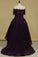Asymmetrical Prom Dresses Long Sleeves Lace&Tulle