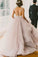 2024 A line Scoop Neckline Organza Long Custom Affordable Open Back Wedding Dresses WK216