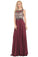 New Arrival Scoop Open Back Prom Dresses With Beading Chiffon