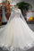 Fantastic Scoop Neck Wedding Dresses Lace Up With Appliques And Sequins