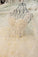 Scoop Wedding Dresses A Line With Beading Chapel Train Tulle Long Sleeves Lace Up