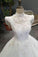 Special Offer Wedding Dresses Tulle Lace Up High Neck With Appliques And Rhinestones