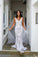 Simple A Line V Neck Sleeveless Lace Appliques V Back Hollow Beach Wedding Dresses WK862