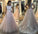 A-Line Light Pink Tulle with White Lace Appliqued Open Back Floor-Length Prom Dresses WK547