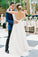 Charming A Line V Neck Backless Ivory Chiffon Pleats Sleeveless Beach Wedding Dresses WK953