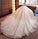 2024 Gorgeous Scoop Lace Appliques Flowers White Organza Long Sleeve Wedding Dresses WK177