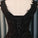 Black V Neck Cute A-Line Appliques Sleeveless Tulle Lace Beading Short Homecoming Dress WK189