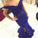 Two Piece Off the Shoulder Sweetheart Mermaid Side Split Long Royal Blue Prom Dresses WK150