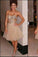 Champagne Short Prom Dresses 2024 Homecoming Gowns Tulle Homecoming Dresses WK905