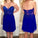 Tulle Lace Homecoming Dress Royal Blue Fitted Homecoming Dress Short Prom Dresses WK914