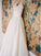 Charming A-Line Spaghetti Straps Ivory V-Neck Lace Sleeveless Wedding Dresses WK377