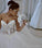 Ball Gown Lace Pearl Beads Unique Arabic Sweetheart White Tulle Princess Wedding Dress WK686