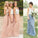 Cheap Junior Off Shoulder Scoop Neck White Blush Pink Tulle Long Bridesmaid Dresses WK612