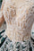 Green Long Sleeves Ball Gown Lace Prom Dress WK567
