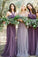 Convertiable Mismatched Tulle Long Elegant Cheap Charming Bridesmaid Dresses WK670